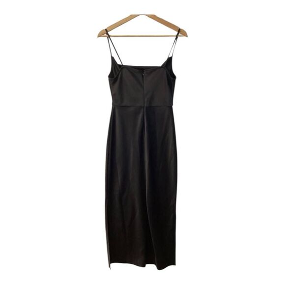 Sachin & Babi serena black satin cowl neck midi slip dress‎ - Picture 4 of 14